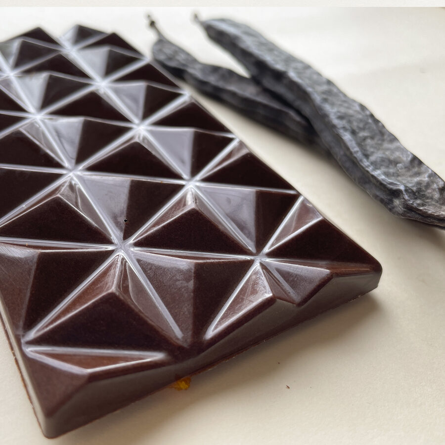 Craft chocolate on Italian carob