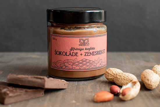 Krēmīgā konfekte ŠOKOLĀDE + ZEMESRIEKSTS